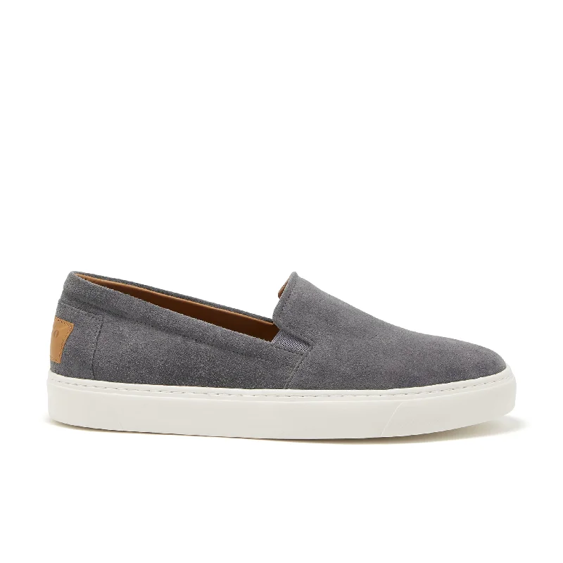 Men's loafers with a pointed toe for a stylish appearance Men's loafers with a flexible sole for easy movementSlip-on Sneakers, slate grey suede