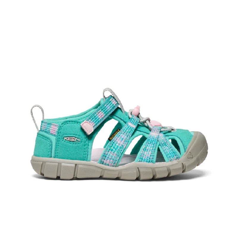 Men's sandals with a pointed toe for a stylish lookLittle Kids' Seacamp II CNX  |  Bright Aqua/Giggle Pink