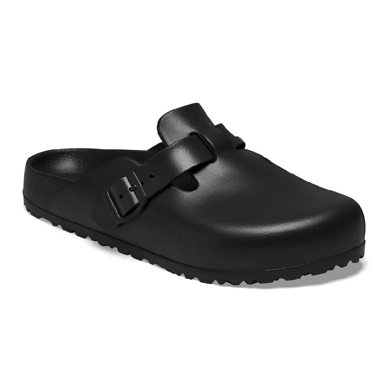 Men's sandals with a perforated leather upper for ventilationBoston EVA in Black from Birkenstock