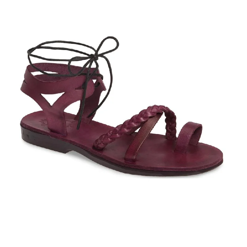 Men's sandals with a leather lining for comfortRamah - Leather Cut Out Sandal | Violet Men's sandals with a leather lining for comfortRamah - Leather Cut Out Sandal | Violet