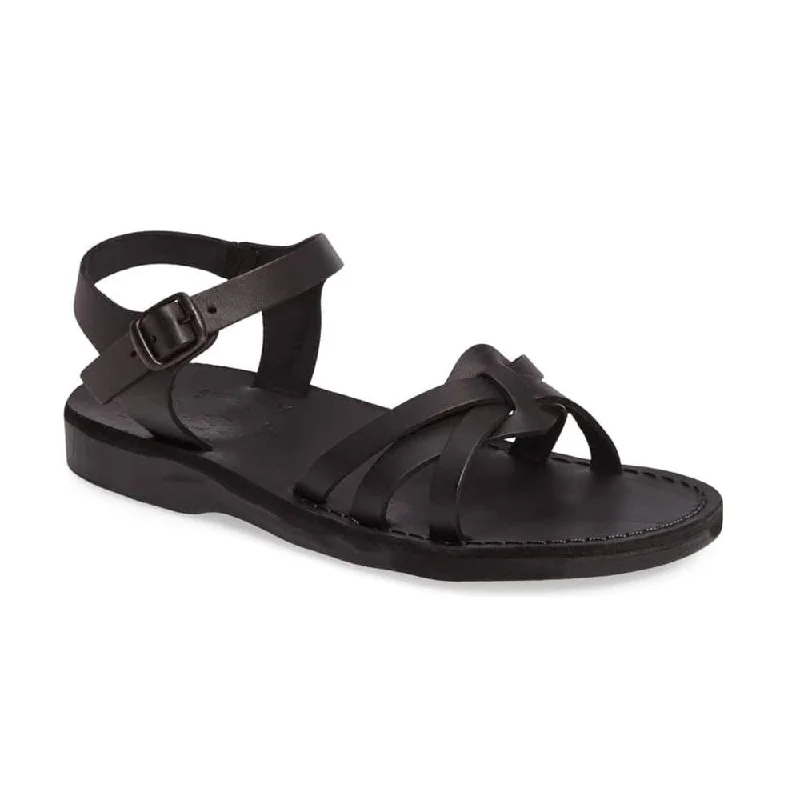 Flip - flop style men's sandals for beach wearMiriam - Leather Slingback Buckle Sandal | Black Flip - flop style men's sandals for beach wearMiriam - Leather Slingback Buckle Sandal | Black