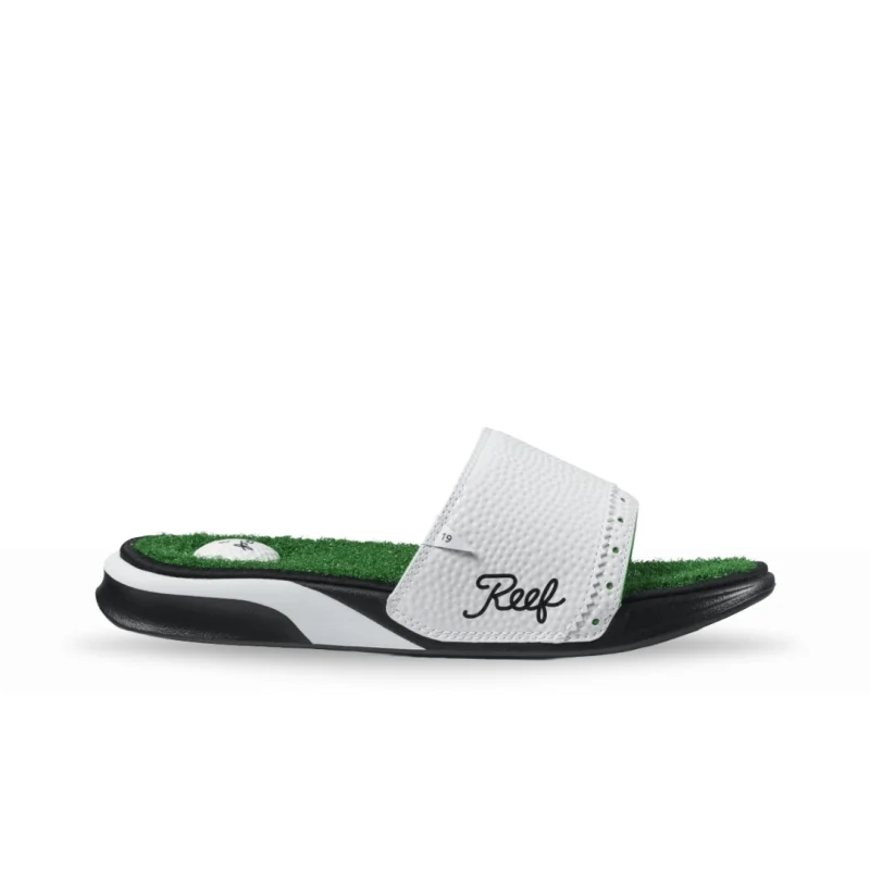 Men's sandals with a cushioned footbedReef Men's Mulligan Slide - Green