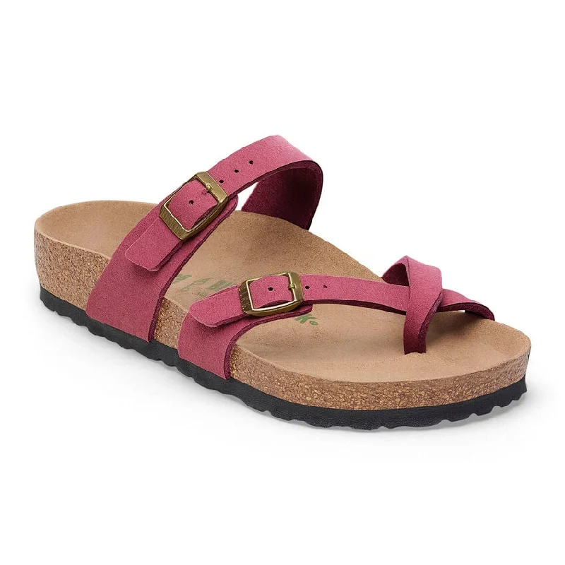 Men's sandals with a buckle closureMayari Vegan in Berry Crush from Birkenstock