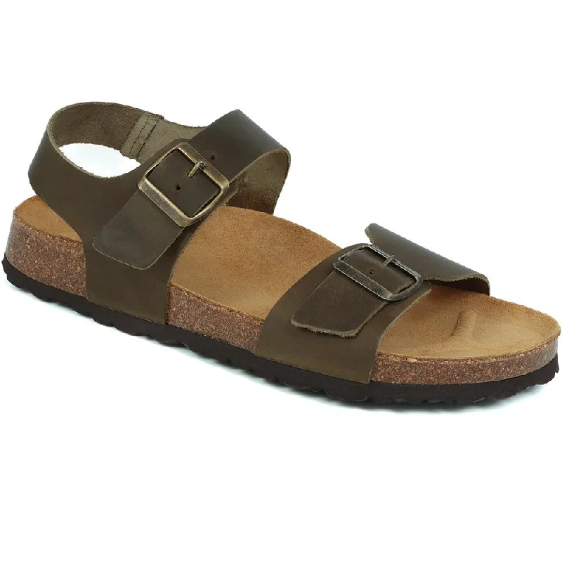 Men's sandals with a flexible sole for easy movementWoburn Leather Sandals - WOBURN / 325 468