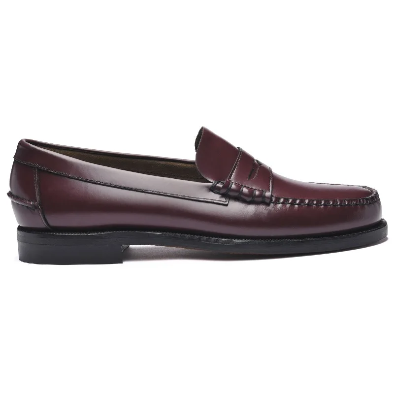 Men's leather loafers with a penny slotClassic Dan - Garnet