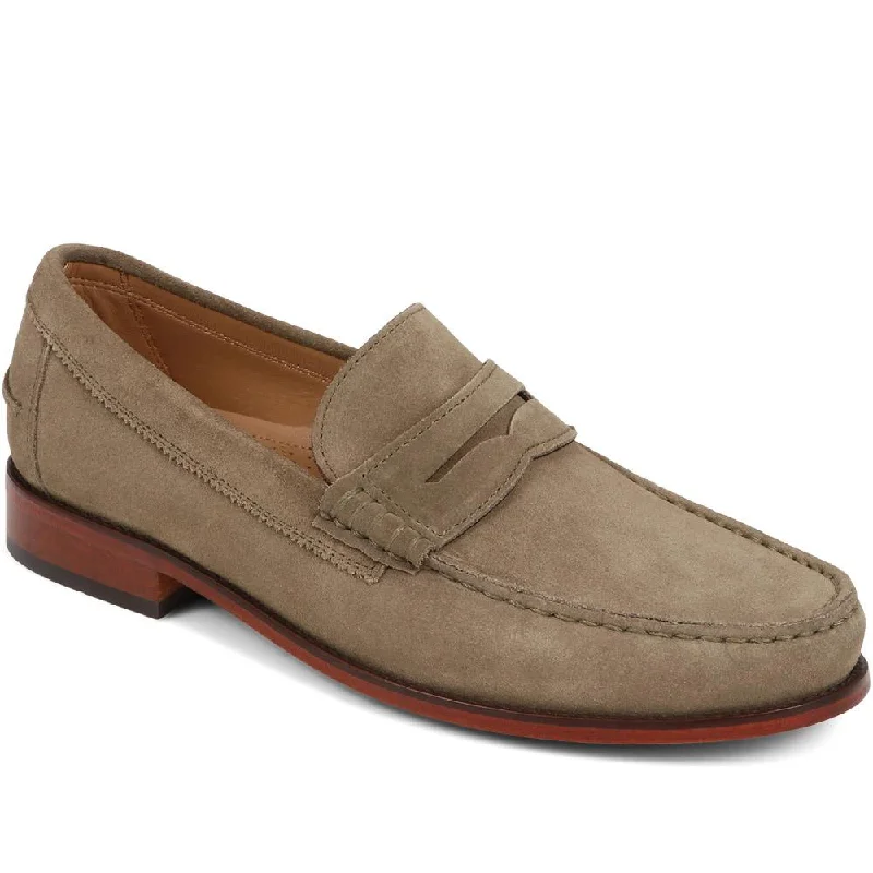 Men's loafers in a neutral color like black or brownRivers Leather Penny Loafers - RIVERS / 321 662
