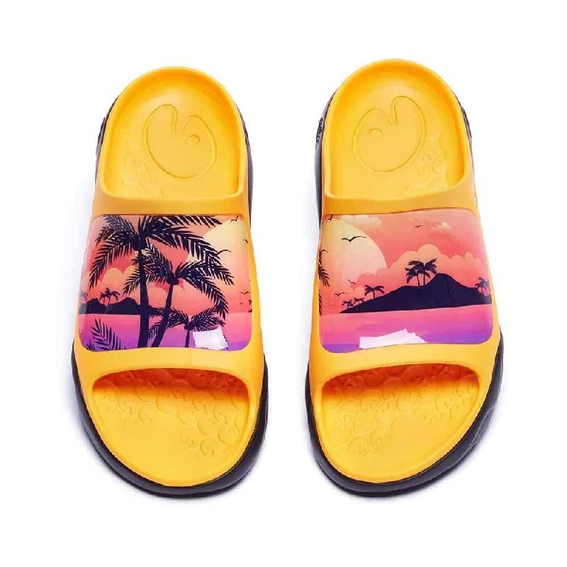 Men's sandals with a contrast stitching detailRomantic Island Ibiza Slides