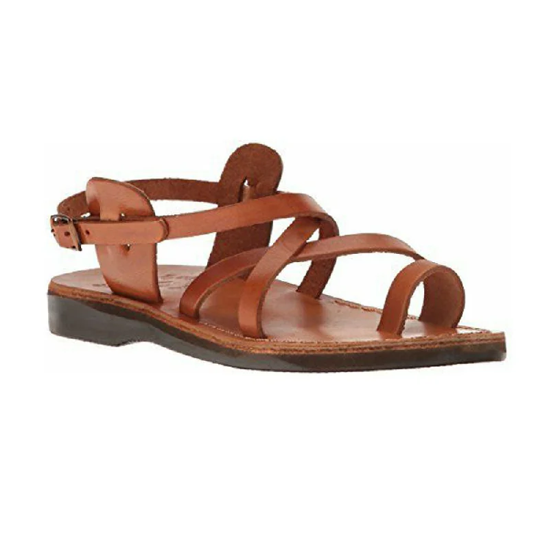 Men's sandals with a padded heelThe Good Shepherd Buckle - Leather Toe Loop Sandal | Honey