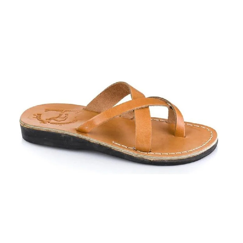 Flip - flop style men's sandals for beach wearAbigail - Leather Toe Sandal | Tan