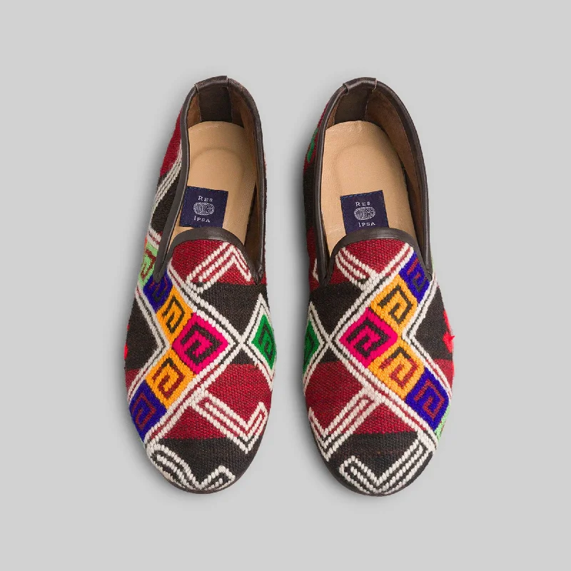 Men's loafers with a leather lining for comfort Men's loafers with a decorative buckleMen's Kilim Loafer Size 9