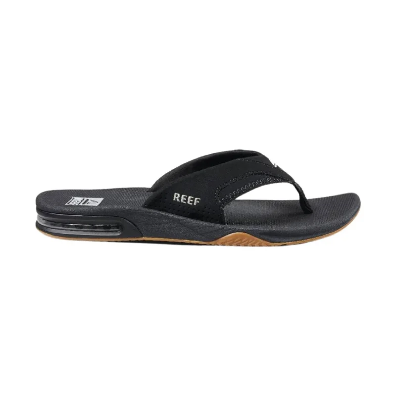 Men's sandals with a contrast stitching detailReef Men's Fanning Flip Flop - Black