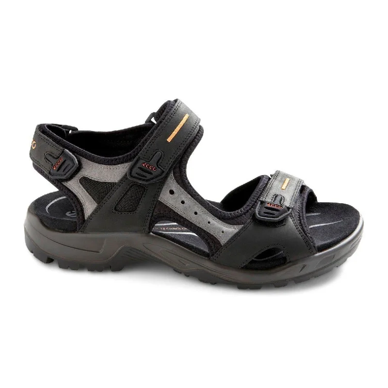 Men's sandals with a durable outer soleECCO Men's 069564 Yucatan Sandal Black