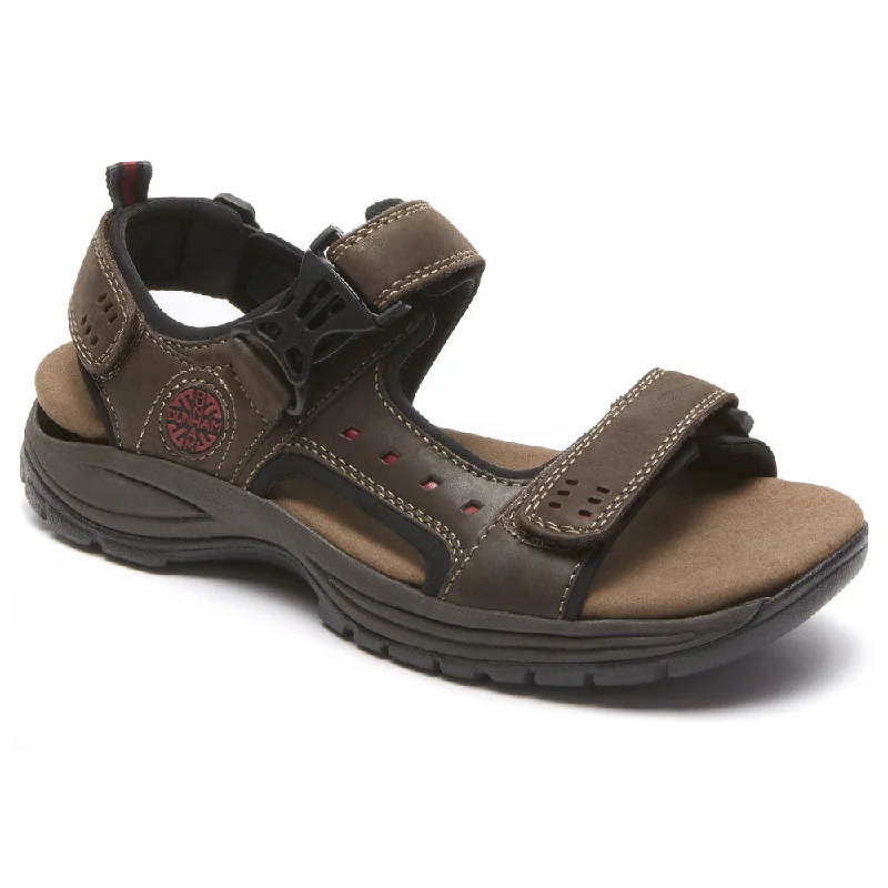 Men's sandals with a decorative buckle or charmMen's sandals with a decorative buckle or charmDunham Nolan Adjustable Sandal Brown (Men's)