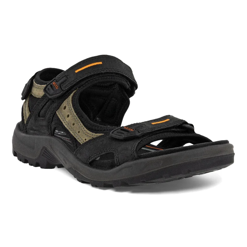 Men's sandals with a rubber sole for tractionYucatan - Black - Men's