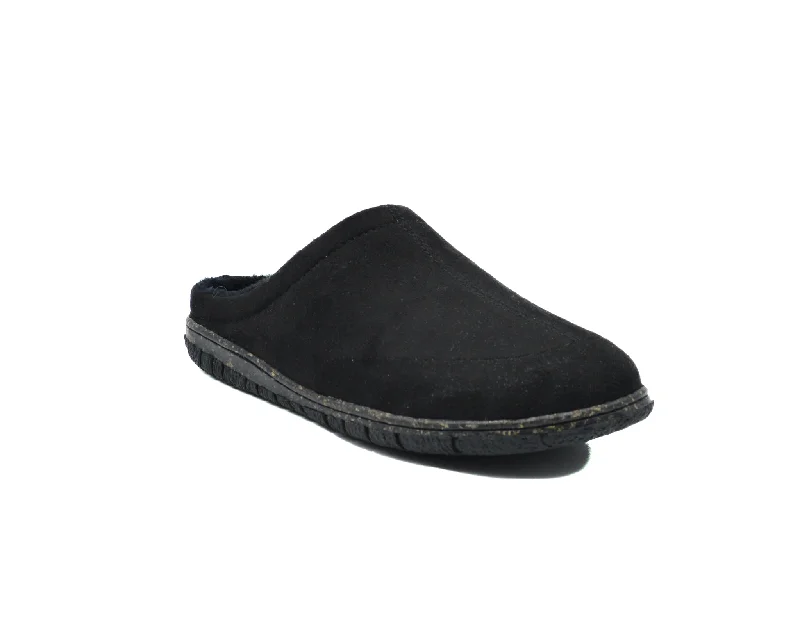 Men's plush slippers with a faux fur lining FOAM TREADS George Spice