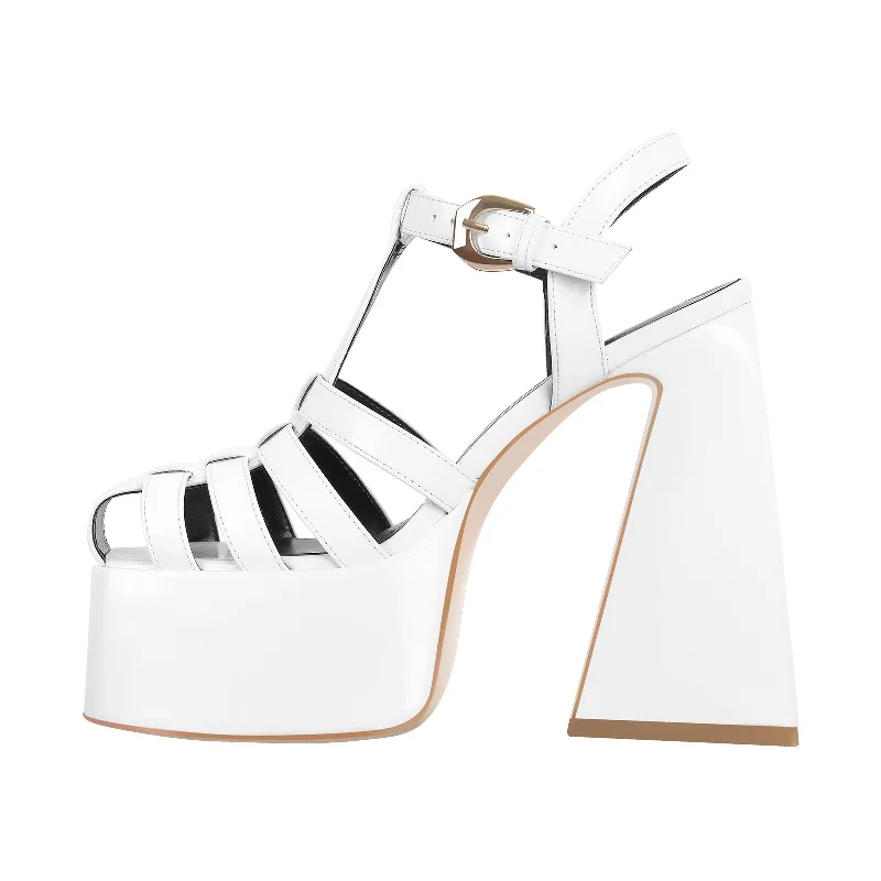 Men's sandals with a flexible sole for easy movement Men's sandals with a flexible sole for easy movement Platform Chunky High Heels Buckle Sandals