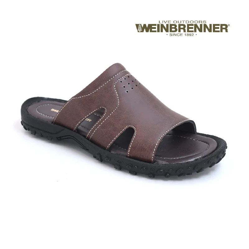 Men's slippers with a logo patch on the side Weinbrenner - Men