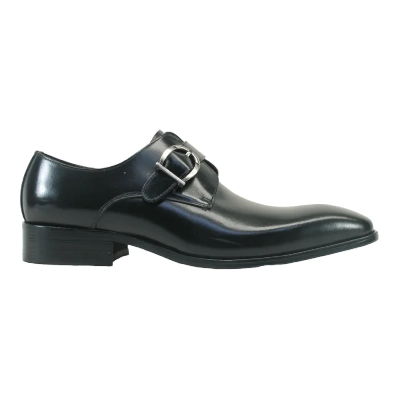 Men's formal shoes with a padded insole for comfort CARRUCCI: Buckle Monk Strap KS503-35