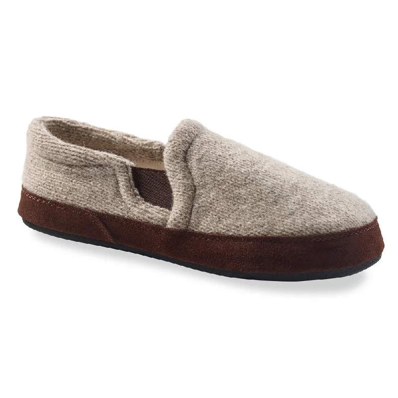 Men's plush slippers with a faux fur lining Fave Gore - Grey Ragg