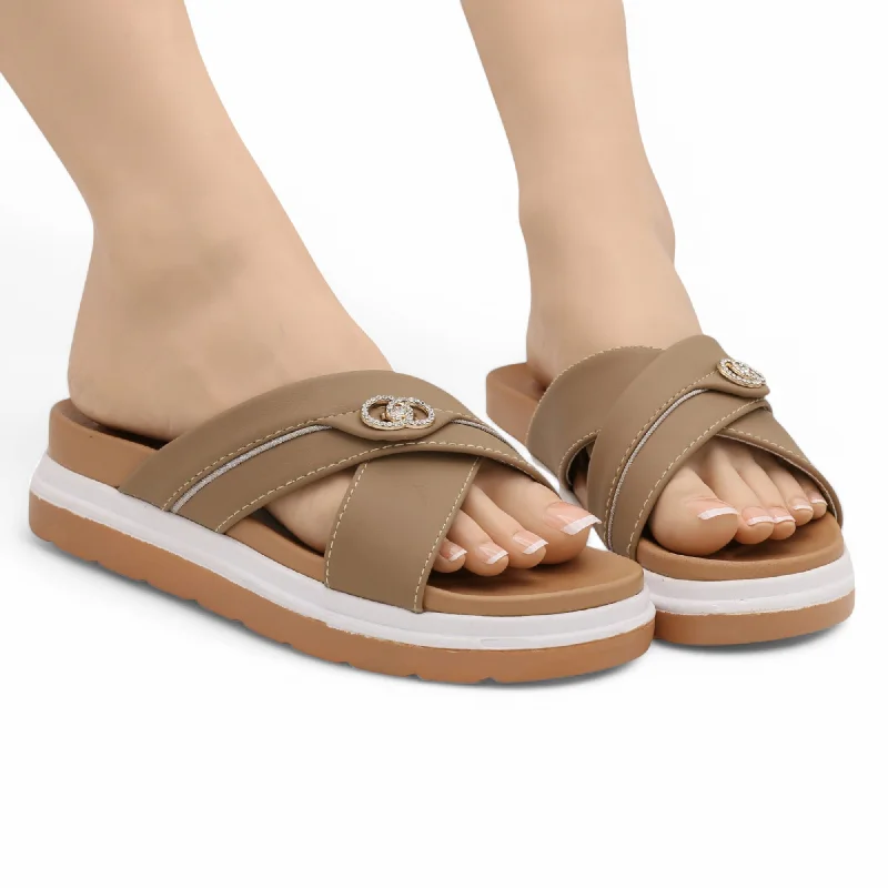 Men's slippers with a breathable fabric upper M0610 cross slipper