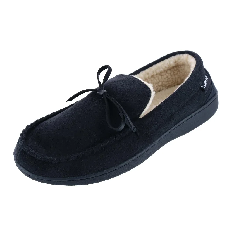 Men's slippers with a memory foam insole Men's Microsuede Nigel Moccasin Slipper