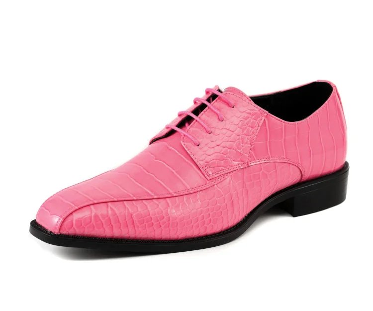Men's formal shoes with a double monk strap Harvey Hot Pink