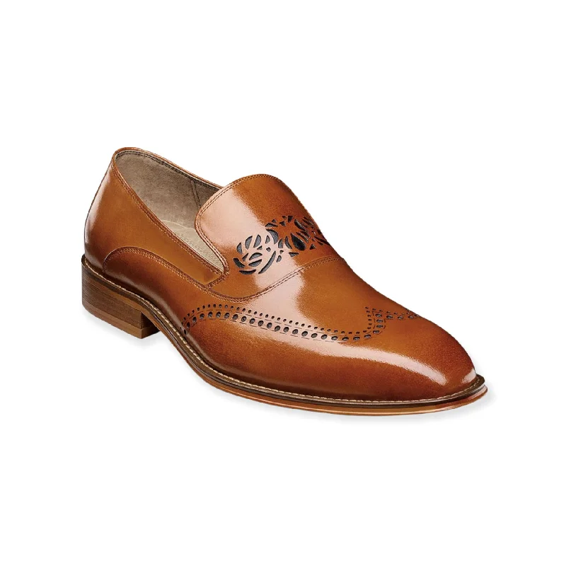 Men's leather formal Oxford shoes with a cap toe STACY ADAMS: Pryce 25486
