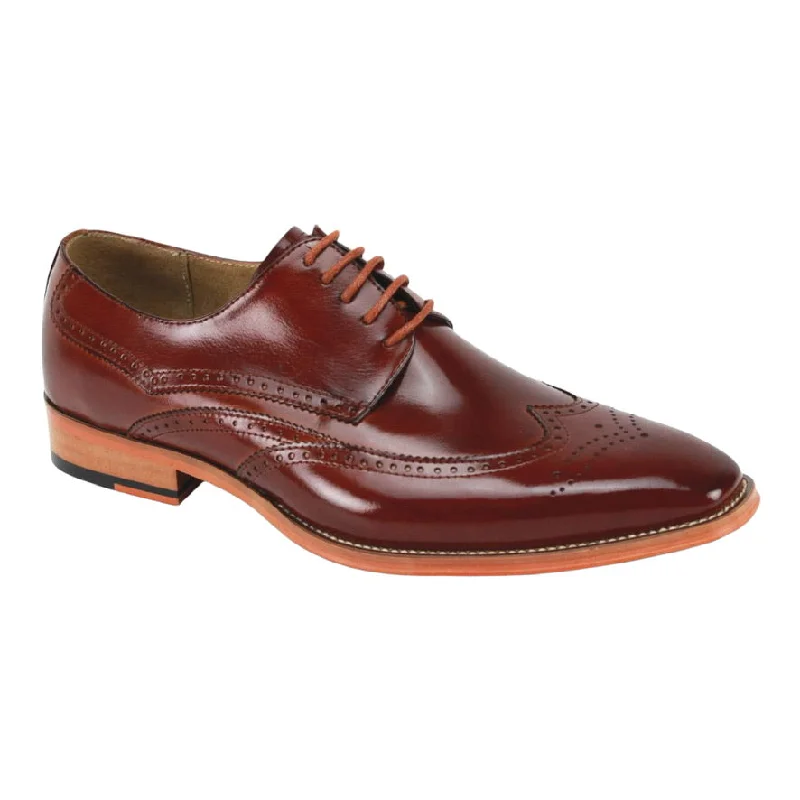 Men's leather formal Oxford shoes with a cap toe GIOVANNI: LINCOLN