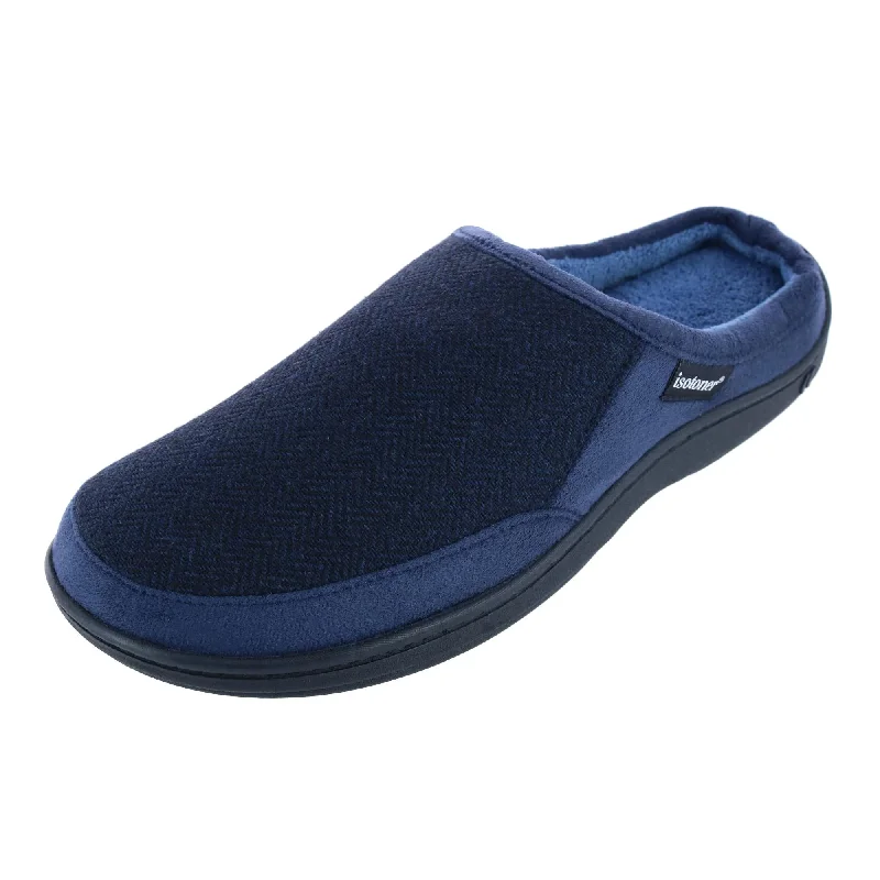 Men's slippers with a non - slip outsole for safety Men's Herringbone Logan Hoodback Slipper