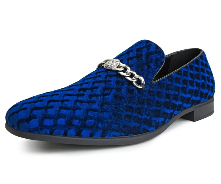 Men's formal shoes with a double monk strap Felix Navy