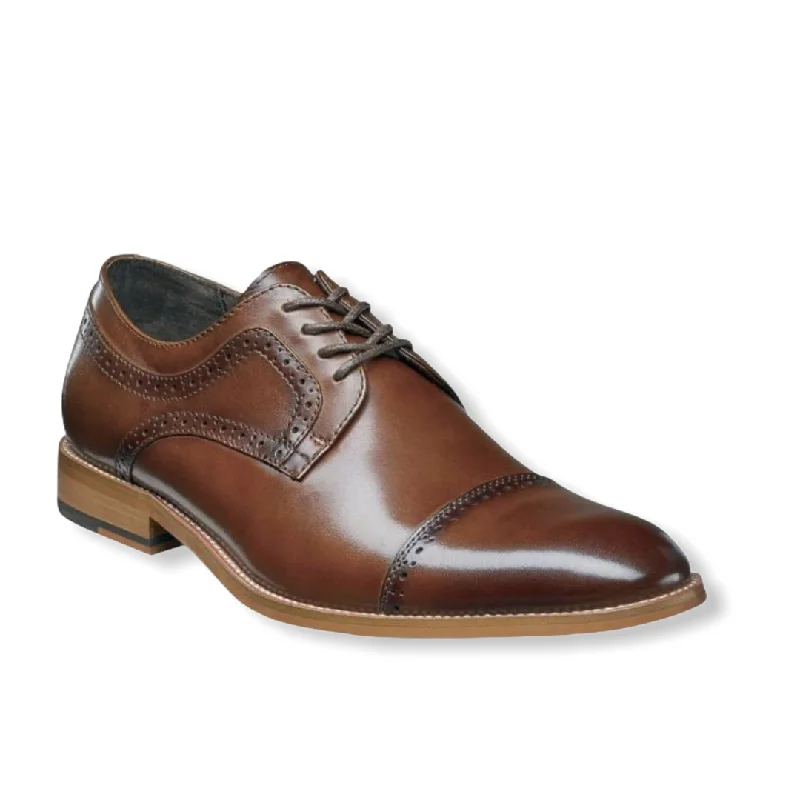 Men's leather formal Oxford shoes with a cap toe Stacy Adams Dickinson 25066