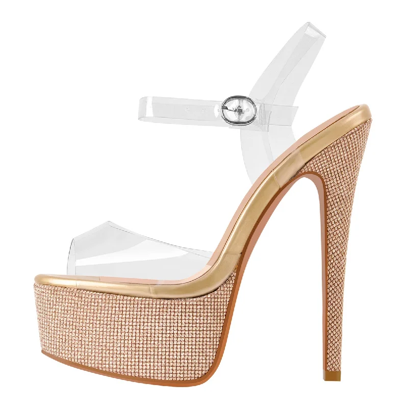 Men's leather sandals with an adjustable strap Men's leather sandals with an adjustable strap Clear PVC Ankle Strap Buckle Stiletto High Heel Sandals