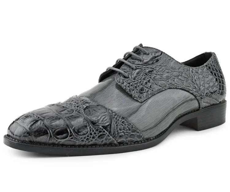 Men's formal shoes with a wingtip design Bandit Grey