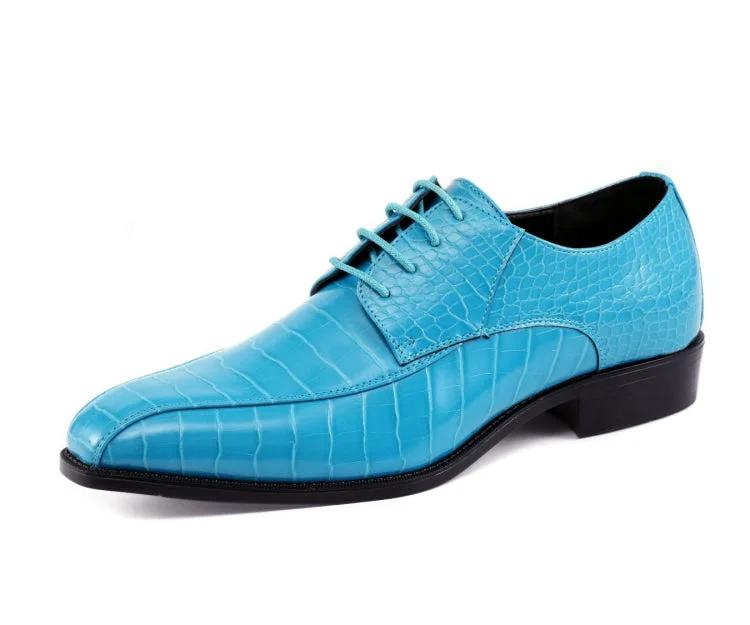 Men's formal shoes with a rubber heel cap for durability Harvey Turquoise