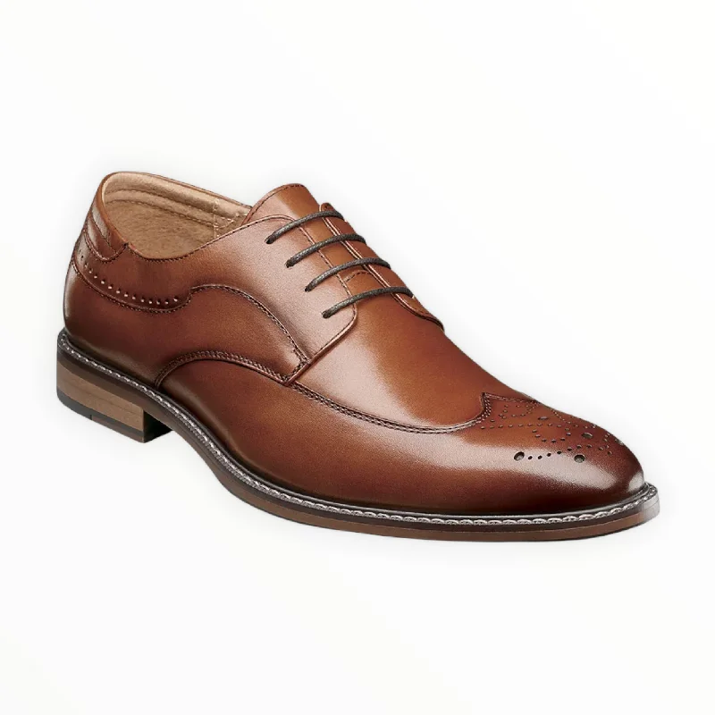 Men's leather formal Oxford shoes with a cap toe Stacy Adams Fletcher WIDE 25303
