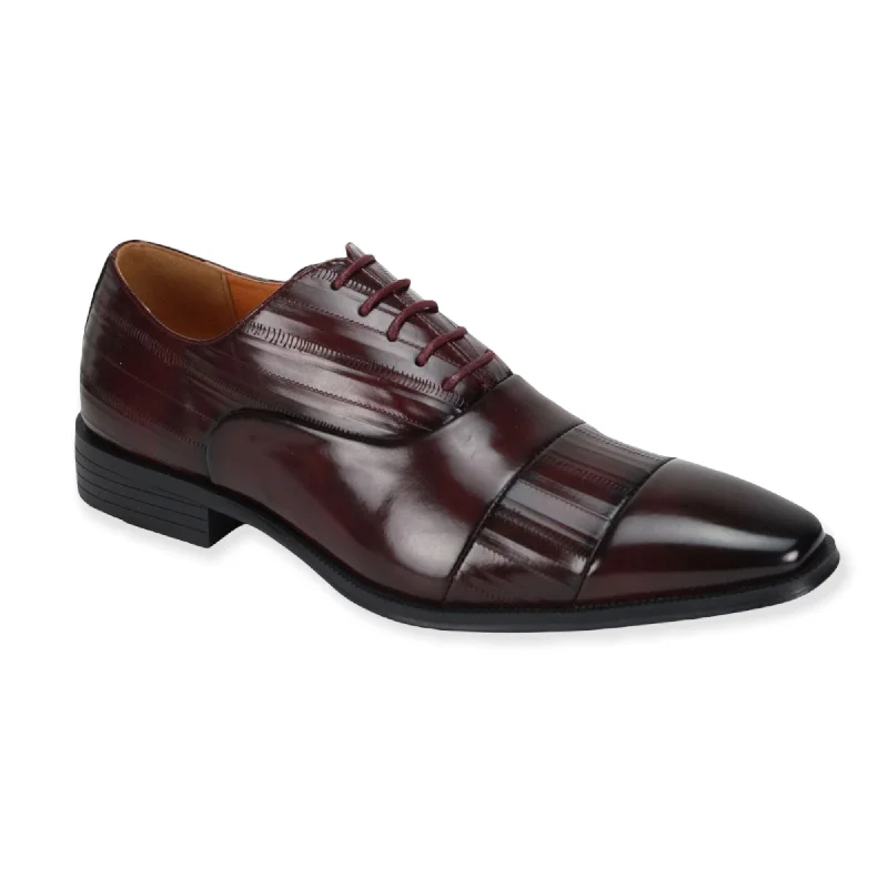 Men's leather formal Oxford shoes with a cap toe ANTONIO CERRELLI: 6936