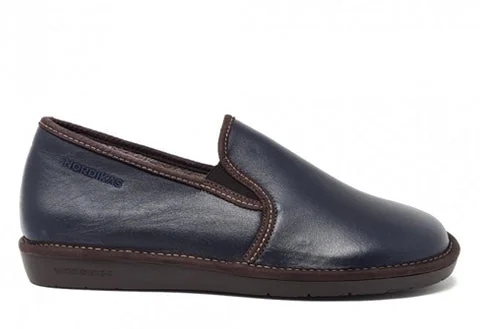 Men's slippers with a logo patch on the side NORDIKA NOBLE