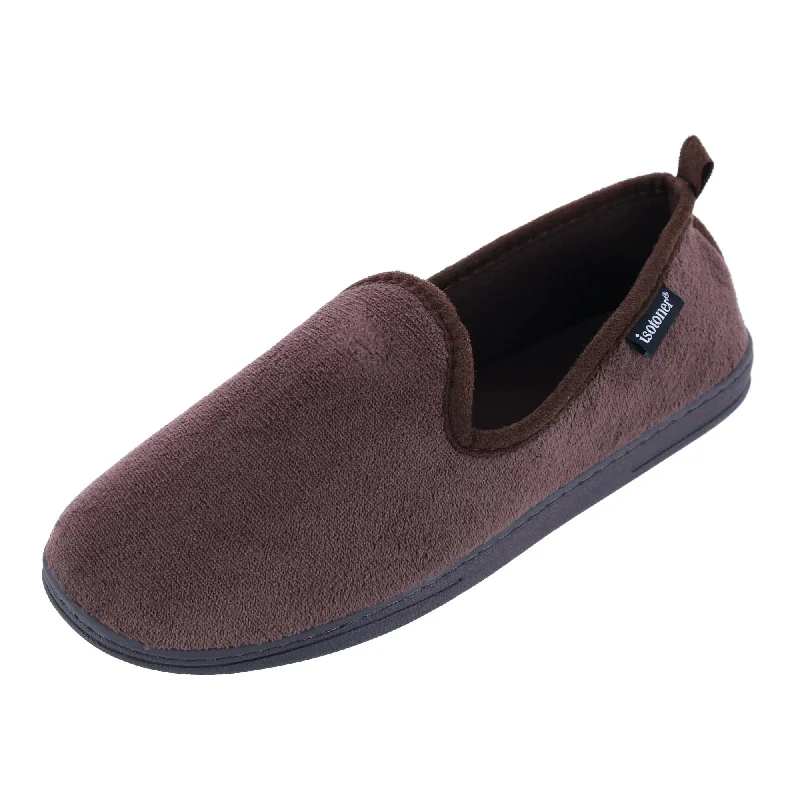 Men's slippers with a non - slip outsole for safety Men's Microterry Samson Closed Back Slipper