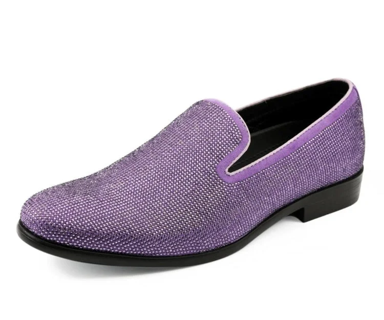 Men's formal shoes with a leather lining for breathability Dazzle Lavender
