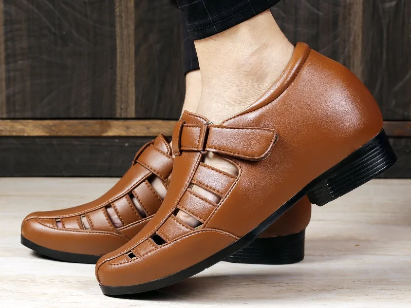 Men's sandals with a shock - absorbing insole Men's sandals with a shock - absorbing insole Bxxy's 3 Inch Hidden Height Increasing Sandals for Men