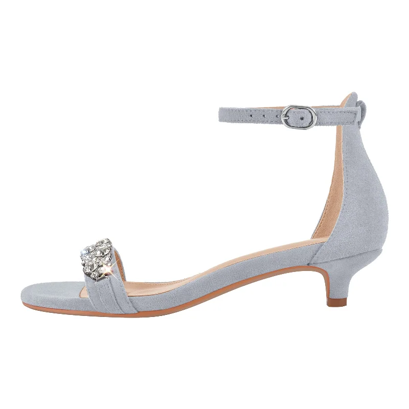 Men's sandals with a leather lining for comfort Men's sandals with a leather lining for comfort Rhinestone Suede Kitten Heel Ankle Strap Sandals