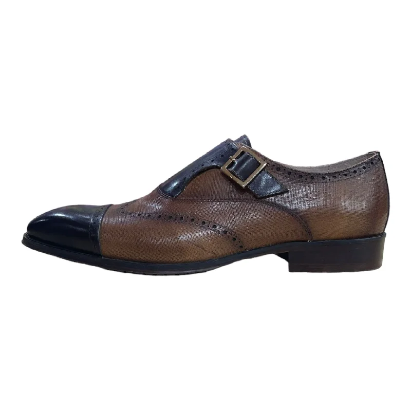 Men's formal shoes with a double monk strap GIOVANNI: Perry Dress Shoe