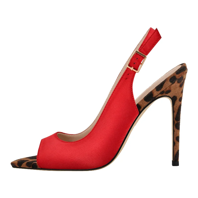 Men's sandals with a toe post design Men's sandals with a toe post design Open Toe Leopard Stiletto Slingback Sandals