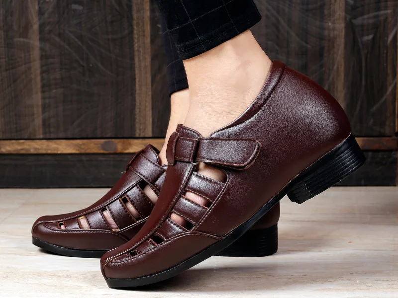 Men's sandals with a stretchy strap for a better fit Men's sandals with a stretchy strap for a better fit Bxxy's 3 Inch Hidden Height Increasing New Launch Sandals for Men