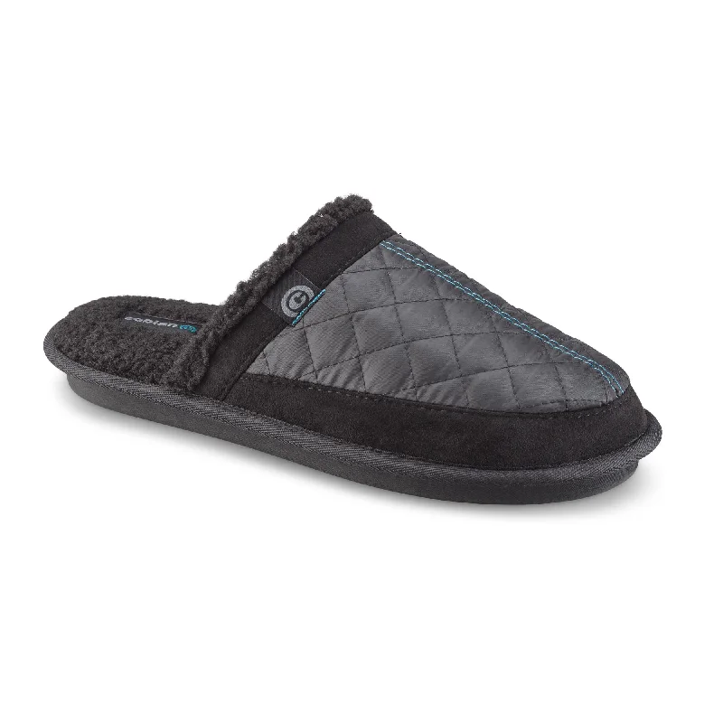 Leather men's slippers with a mule style Happy Camper Mule™
