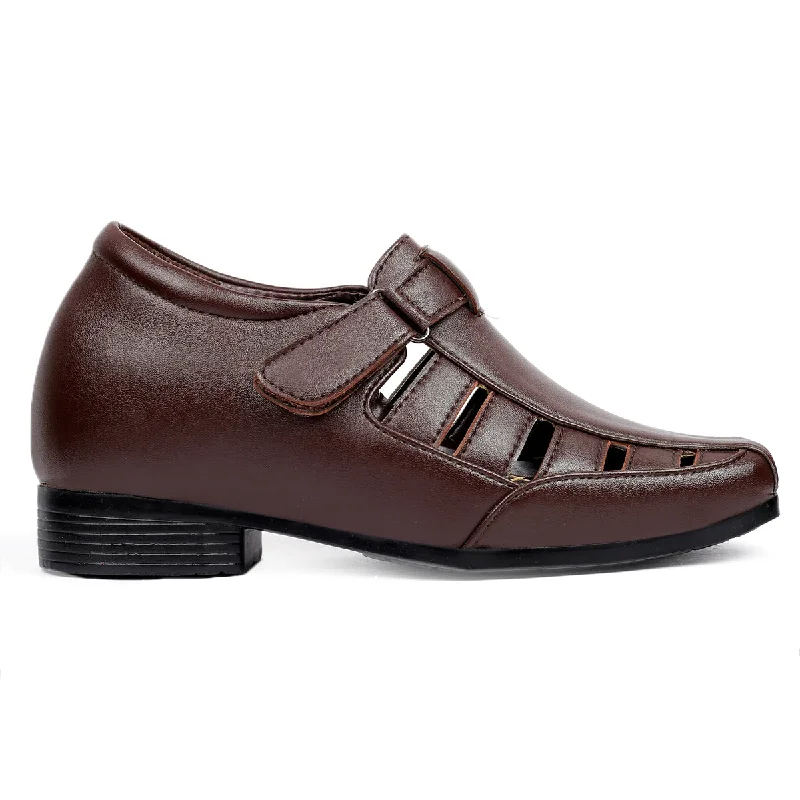 Flip - flop style men's sandals for beach wear Flip - flop style men's sandals for beach wear Bxxy's 3 Inch Hidden Height Increasing Vegan Leather Roman Sandals for Men