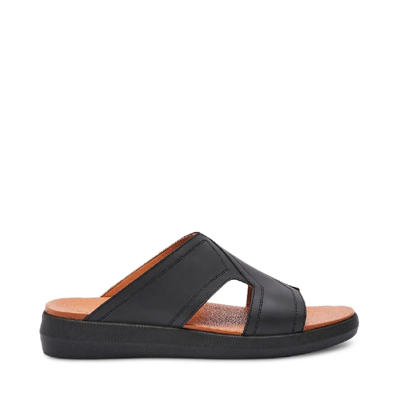 Men's sandals with a stretchy strap for a better fit20153 BLACK