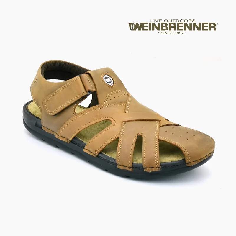 Men's sandals with a padded heelWeinbrenner - Men