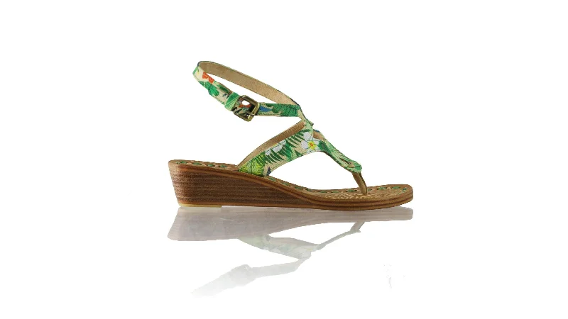 Waterproof men's sandals for water activitiesAgra 35mm Wedges - Multicolour Forest