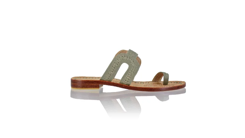Men's leather sandals with an adjustable strapAndy 20mm Flat - Grey